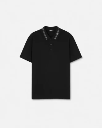 Vyšívané bavlněné polo tričko