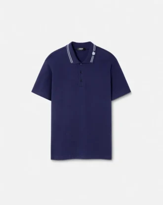 Vyšívané bavlněné polo tričko