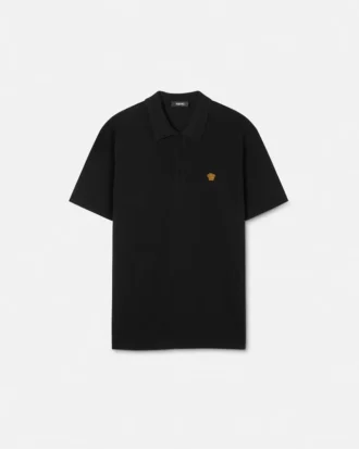 Vyšívané bavlněné polo tričko