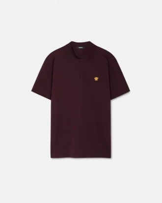 Vyšívané bavlněné polo tričko