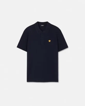 Vyšívané bavlněné polo tričko Vyšívané bavlněné polo tričko