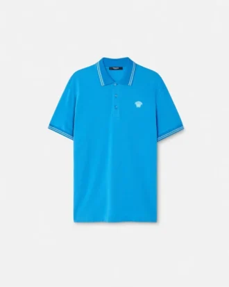 Vyšívané bavlněné polo tričko Vyšívané bavlněné polo tričko