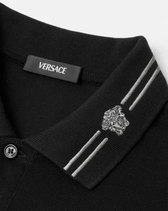 Vyšívané bavlněné polo tričko