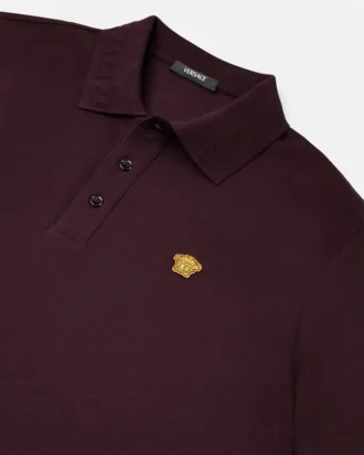 Vyšívané bavlněné polo tričko