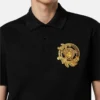 Vyšívané bavlněné polo tričko Vyšívané bavlněné polo tričko