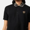 Vyšívané bavlněné polo tričko Vyšívané bavlněné polo tričko