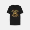 Vyšívané bavlněné tričko slim fit Vyšívané bavlněné tričko slim fit
