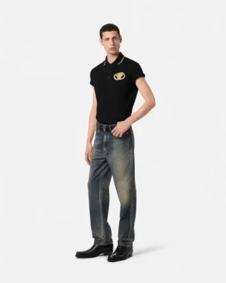 Vyšívané polo tričko s erbem Buckle Crest