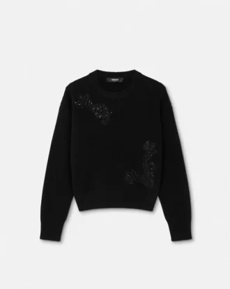 Vyšívaný svetr Barocco Leaf Knit
